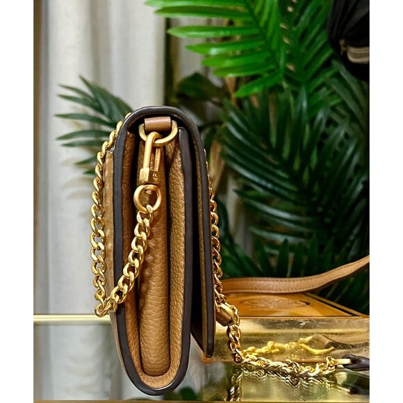 ✺✺ AUTHENTIC TORY BURCH CAMEL BROWN BRITTEN SHOULDER BAG/CROSSBODY ✺✺ - Picture 5 of 11